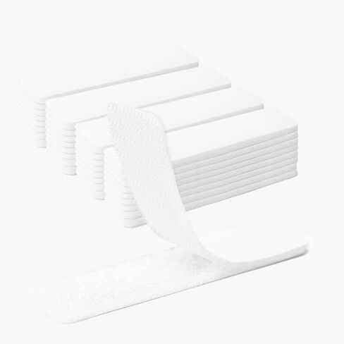 16 Sets of Hook and Loop Tape Sticky Back, 1-Inch by 4-Inch Heavy Duty Sticky Back Adhesive Strips in Saudi Arabia