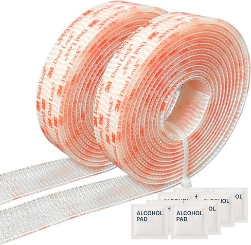 قفل قابل لإعادة الإغلاق SJ3560، شفاف، 1 بوصة × 10 قدم، عبوة واحدة، لاصق أكريليك مقاوم للحرارة والماء للأشعة فوق البنفسجية للاستخدام الداخلي والخارجي in Kuwait