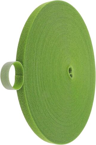 1 Roll 65 Feet/20M Plant Tape, Reusable Double-Sided Hook and Loop Tape, Width 12mm/0.47" Garden Tie for Climbing Plants Fastening Support, Cable Wire Management Strap (Green) in Kuwait