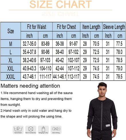 Sauna Suit for Men Silver Coated Logo Zipper Sweat Shirt Thermal Workout Sweat-Inducing Sauna Coat Sweat Sauna Black in Saudi Arabia