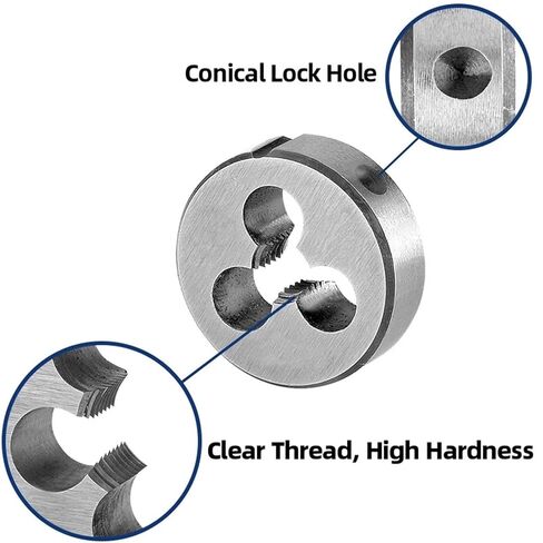 Metric M6.5x0.75 Tap and Die Set Right Hand，M6.5x0.75 HSS Machine Thread Tap & Round Die in Kuwait