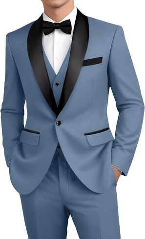 بدلة رجالي 3 قطعة رسمية شال صاخبة صدري سهرة للرجال بدلات الزفاف in Kuwait