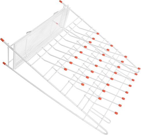 رف تجفيف أنبوب الاختبار المعملي، حامل تجفيف الأواني الزجاجية الفولاذية 32 فتحة للمختبرات العلمية in Kuwait