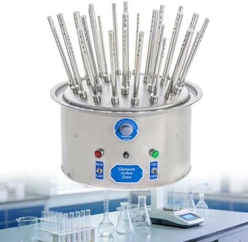 Electric Airflow Drying Rack for Laboratory, 30 Drying Tubes, Temperature Control 40-120℃, Multi-Hole Design, Ideal for Lab Beakers and Tubes, 220V Dryer. in Saudi Arabia