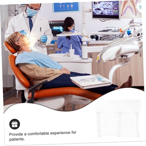 Transparent Dental Chair Foot Cover with Elastic Bands Easy Clean Protector Sleeve for Dentist Clinics Non-slip Cushion for Professional Use in Saudi Arabia