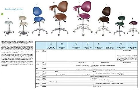 Standard Dental Mobile Chair Saddle-1 Doctor's Stool PU Leather Dentist Chair in Kuwait