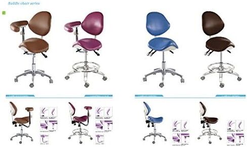 Standard Dental Mobile Chair Saddle-1 Doctor's Stool PU Leather Dentist Chair in Kuwait