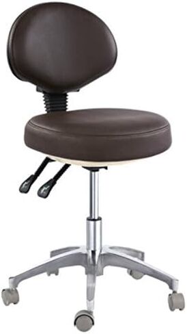 Dental Mobile Chair Doctor's Stool Micro Fiber Leather Seat Height Adjustment CE in Kuwait