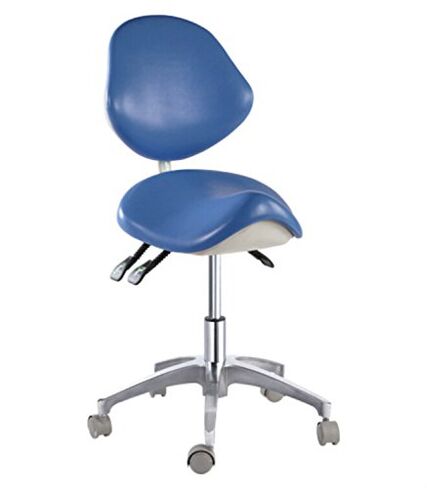 APHRODITE Standard Dental Mobile Chair Saddle Doctor's Stool PU Leather Dentist Chair from Purple-Violet in Kuwait