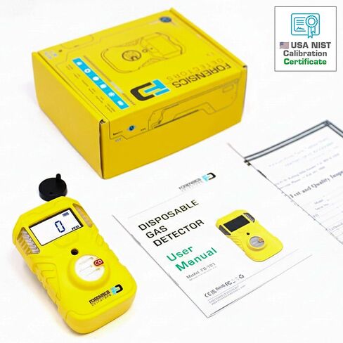 كاشف أول أكسيد الكربون المحمول | إنذارات إدارة السلامة والصحة المهنية | عمر البطارية لمدة عامين | اجتياز اختبار السقوط من ارتفاع 10 أقدام | IP67 مقاوم للماء | الولايات المتحدة الأمريكية NIST معايرة in Kuwait
