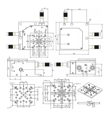 طاولة إمالة دوارة دقيقة NanoX3-MB منصة زاوية دقيقة أصلية in Kuwait