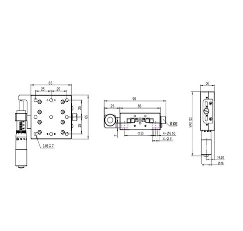 الدقة XY المرحلة LSD-65251L الوضع الأيسر دليل الضبط الدقيق الأصلي in Kuwait