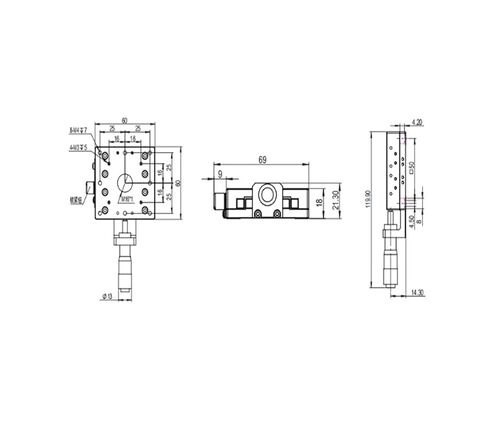 الدقة XY المرحلة LSD-60131CL دليل الوضع الصحيح التعديل الدقيق الأصلي in Kuwait