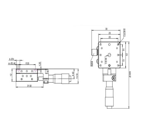 الدقة XY المرحلة LSD-2561CL دليل الموضع المركزي الضبط الدقيق الأصلي in Kuwait