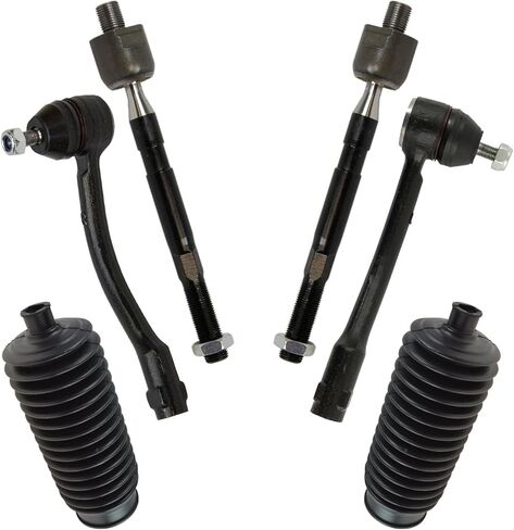 TRQ Front Steering Kit Steering Rack & Pinion Bellow Tie Rod Compatible with 2009-2012 Acura TSX in Kuwait