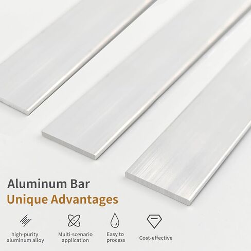 8 قطع من قضبان الألومنيوم المسطحة بطول 12.08 بوصة × عرض 0.78 بوصة × 0.078 بوصة سمك مربع من الألومنيوم لوحة 6061 مخزون مطحنة صلبة لوحة للأغراض العامة للقطع الصناعي واليومي in Kuwait