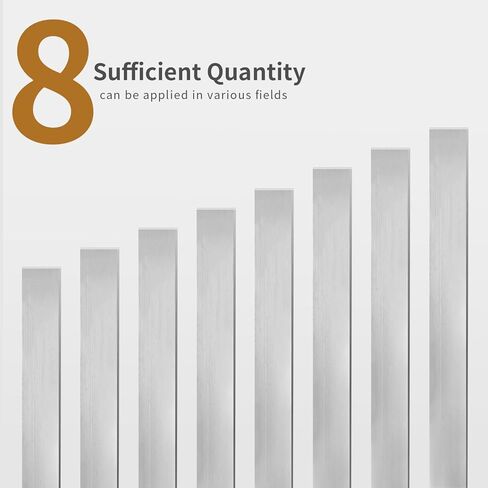 8 قطع من قضبان الألومنيوم المسطحة بطول 12.08 بوصة × عرض 0.78 بوصة × 0.078 بوصة سمك مربع من الألومنيوم لوحة 6061 مخزون مطحنة صلبة لوحة للأغراض العامة للقطع الصناعي واليومي in Kuwait