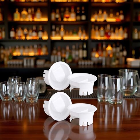 Water Pitcher Lids, 4 Pieces Glass Carafe Lids Covers Food Grade Plastic Dust Proof Splash Resistant Bottle Stoppers for Water Jug Glass Bistro Pitcher in Saudi Arabia