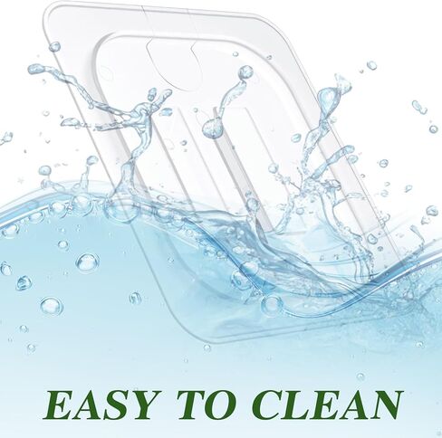 10 Pcs Polycarbonate Food Pan Lids with Handle, 1/3 Size Clear Food Pan Lids, Stackable Acrylic Hotel Lid Cover for Restaurant Foods Container and Storage in Saudi Arabia