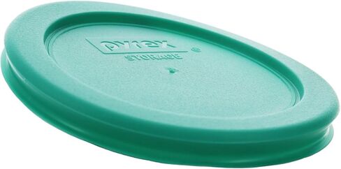 Pyrex 7202-PC 1-Cup Green Food Storage Replacement Lid (5-Pack) - Made in USA in Saudi Arabia