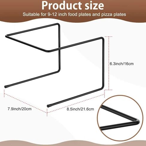 woiron 8 Pcs Pizza Table Stand Holder,Pizza Display Stands,Pizza Pan Riser Food Platter Tray and Display Rack, for Home, Restaurant, Party in Kuwait