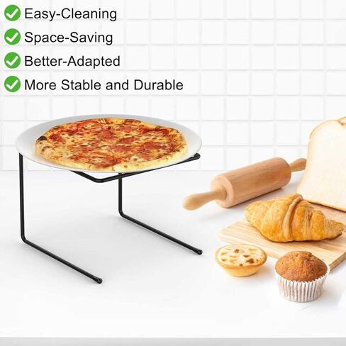 woiron 8 Pcs Pizza Table Stand Holder,Pizza Display Stands,Pizza Pan Riser Food Platter Tray and Display Rack, for Home, Restaurant, Party in Kuwait