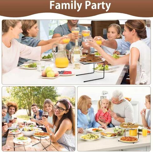 woiron 8 Pcs Pizza Table Stand Holder,Pizza Display Stands,Pizza Pan Riser Food Platter Tray and Display Rack, for Home, Restaurant, Party in Kuwait