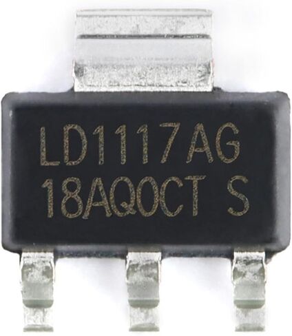 LD1117 LD1117AG 1.2V/1.5V/1.8V/2.5V/3.3V/5.0V 1A LD1117-1.2 LD1117-ADJ Regulator LDO Chip 10Pcs(LD1117-1.8) in Kuwait