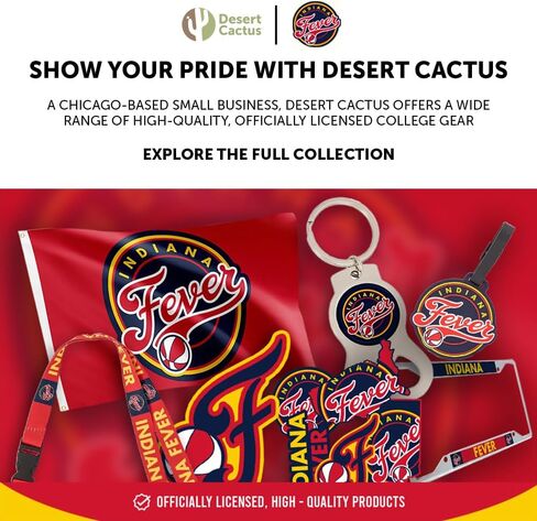Desert Cactus Indiana Fever Car Accessories WNBA Basketball Team Metal License Plate Frame and Tag Holder for Front or Rear of Car (Team Name Frame) in Saudi Arabia