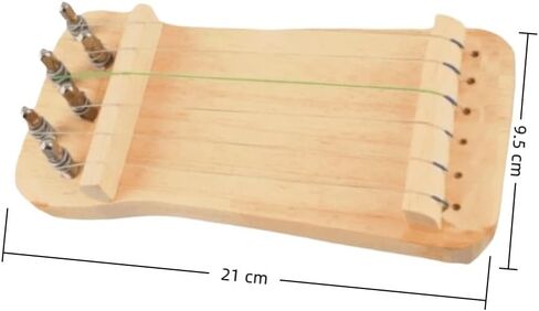 Guzheng Finger Trainer – Portable 6-String Wooden Practice Tool for Beginners, Includes Storage Bag –Compact Size (21x9.5x1.8cm)‌ in Kuwait