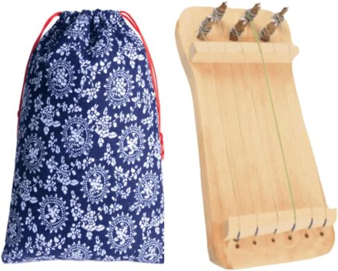 Guzheng Finger Trainer – Portable 6-String Wooden Practice Tool for Beginners, Includes Storage Bag –Compact Size (21x9.5x1.8cm)‌ in Kuwait