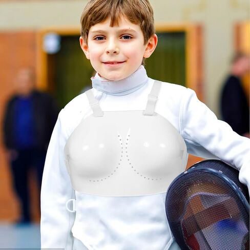 Women’s Fencing Chest Protector L Size, Breathable Portable Chest Protective Guard for Foil Fencers, Lightweight Impact Protection Gear for Sports Training and Competition in Saudi Arabia
