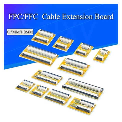 2PCS FPC FFC Flexible Flat Cable Extension Board 0.5MM/1.0MM Pitch 6 8 10 12 14 20 30 40 50 PIN Connector(1.0MM,10P) in Kuwait