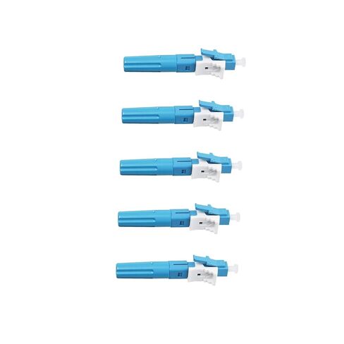 10 pcs LC Singlemode Fiber Optic Quick Assembly Connector Fiber Optic Fast Connectors Singlemode 9/125 Mechanical Connectors Adapter for 0.9/2.0/3.0/2.0 * 1.6/2.0 * 3.0mm Fiber Round Cable in Saudi Arabia