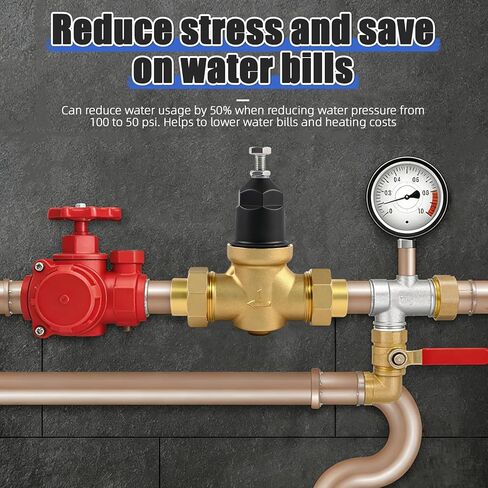 صمام تخفيض ضغط المياه 1 بوصة NR3XLDU، 1 بوصة NR3XL مع وصلة FNPT مزدوجة الاتحاد، للاستخدام المنزلي والتجاري، منظم للاستخدام المنزلي، مصفاة مدمجة، 1-NR3XLDU قابلة للتعديل 15-75 رطل لكل بوصة مربعة in Kuwait