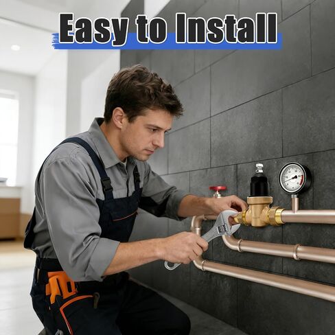 صمام تخفيض ضغط المياه 1 بوصة NR3XLDU، 1 بوصة NR3XL مع وصلة FNPT مزدوجة الاتحاد، للاستخدام المنزلي والتجاري، منظم للاستخدام المنزلي، مصفاة مدمجة، 1-NR3XLDU قابلة للتعديل 15-75 رطل لكل بوصة مربعة in Kuwait