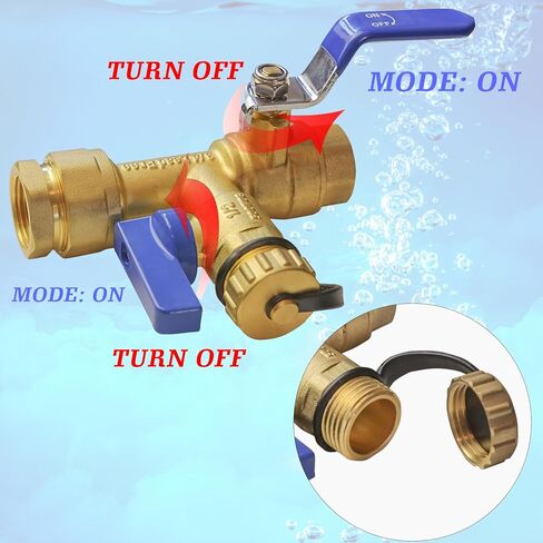 Xiny Tool 3/4 بوصة IPS عازل سخان مياه بدون خزان خدمة مجموعة صمامات مع صمام تخفيف الضغط، نحاس نظيف in Kuwait