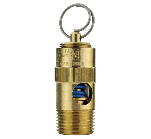 10 PSI 3/8" Male NPT Air Compressor Safety Relief Pop Off Valve Solid Brass USA Made in Saudi Arabia