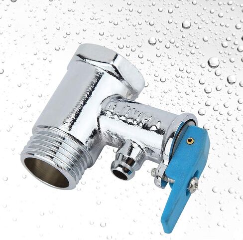 0.8Mpa G1/2" Electric Water Heater Valve,Thickening Durable Brass Pressure Relief Check Valve with Blue Handle 2.2In in Kuwait