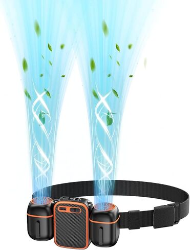 2026 Portable Waist Fan with Dual Small Fans for 10 times Strong Wind & Wide Cooling Area 10000mAh Battery Over 30H Working Time Hands-Free Fan with Belt for Outdoor, Sports (Black) in Kuwait