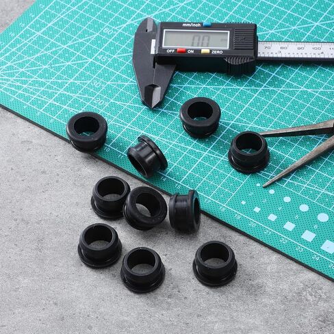 Rubber Grommets 10 PCS 3/4″ Drill Hole, 5/8″ ID Silicone Rubber Top Hat Grommets Waterproof for Wiring Automotive Firewall Hole Plug Wire Cable Protector Gasket for Tubing in Hydroponic Irrigation in Kuwait