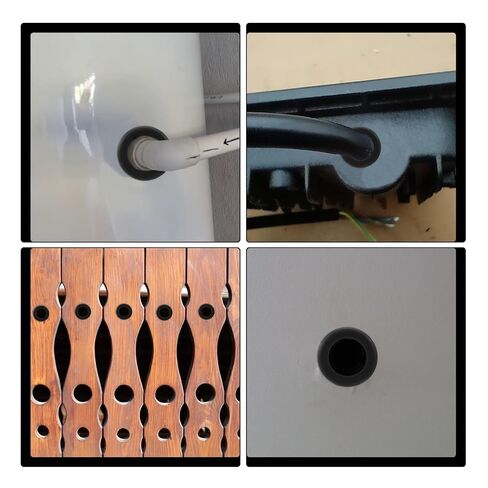 Rubber Grommets 10 PCS 3/4″ Drill Hole, 5/8″ ID Silicone Rubber Top Hat Grommets Waterproof for Wiring Automotive Firewall Hole Plug Wire Cable Protector Gasket for Tubing in Hydroponic Irrigation in Kuwait