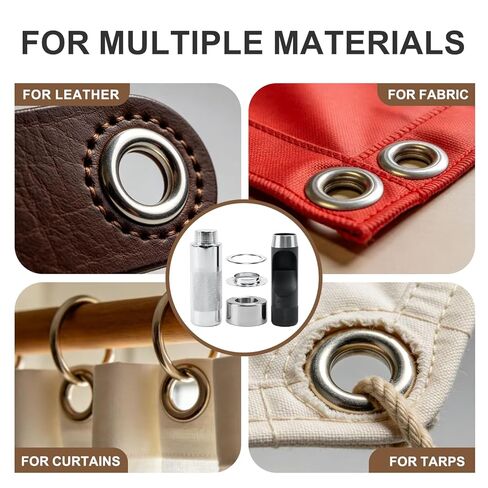 1 Inch Grommet Tool Kit – Upgraded Heavy Duty Razor Sharp Punch Cuts Clean in One Strike, No Dull Impact, Pro Grommet Setter, Includes 20 Copper Grommets, for DIY, Leather & Tarps in Kuwait