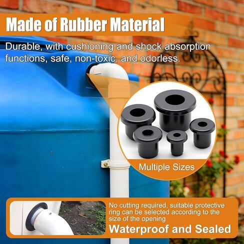 mankk 65PCS Top Hat Rubber Grommets Kit 5 Size (13/16" 1/4" 5/16" 3/8" 1/2") Drill Hole Firewall Silicone Plug T-Type Hole Grommet for Protecting Cable Wire in Saudi Arabia