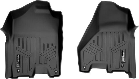 مجموعة سجادات أرضية MAXLINER مكونة من 2 صف باللون الأسود لـ 2012-2018 RAM 1500/2500/3500 Crew Cab (4 أبواب كاملة الحجم) in Kuwait