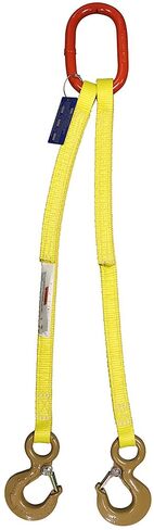 طبقتان من الأرجل مقاس 1 × 5 بوصات مستطيلة إلى الخطاف من النايلون | EE2-801 | رابط رئيسي من السبائك بحجم تجاري 3/4 بوصة | 6,000 رطل. القدرة العمودية | شركة Hanes Supply (HSI) لمعدات التزوير الثقيلة in Kuwait