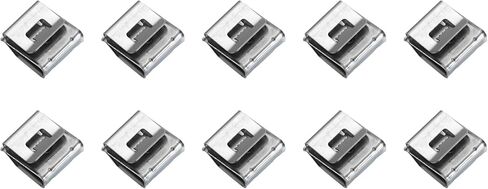 HARFINGTON 20pcs Trailer Frame Wire Clips 21.6mm Length Solar Panel Wire Clip Stainless Steel Trailer Wiring Clips Double Wire Cable Clamps for Boat Trailer Fishing Boat Cable Organization in Saudi Arabia