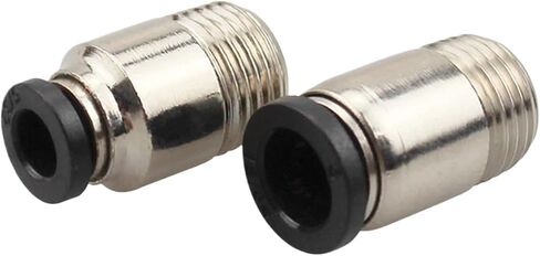 Pneumatic Quick Connector POC OD 3mm 4mm 5mm 6mm Hose Round straight External Thread M3*0.5 M5*0.8 M6*1.0 PT1/8" Mini-connector(POC5-01,20Pcs) in Saudi Arabia
