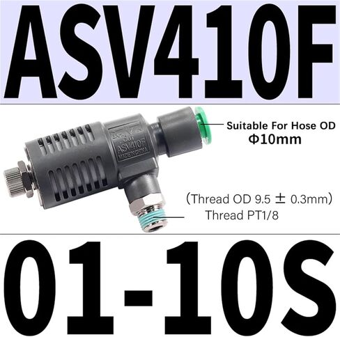 1pcs ASV120F ASV220F ASV310F ASV120F-M3-04 ASV220F-M5-04/06 Quick Speed Exhaust Controller Throttle Valve Air Pneumatic Fitting(ASV410F-01-10S) in Saudi Arabia