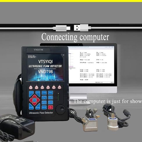 VNDT-98 Digital Portable Ultrasonic Flaw Detection Equipment for Weld Seams Casting Plate Pipe Parts etc with Range 0 to 10000mm Vertical Linearity Error ≤3% Horizontal Linearity Error ≤0.1% in Saudi Arabia
